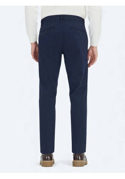 Kip Lacivert Düz Dokuma Regular Fit Casual Pamuk Karışımlı Pantolon Lacivert -