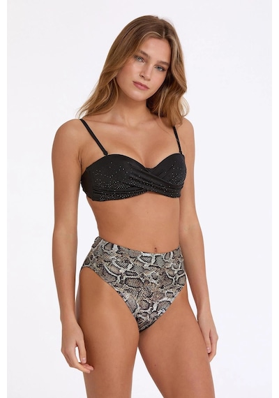 Kocabey Argento 1478-3026 Kadın Double Push-up Bikini Takımı Desenli
