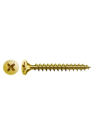 Evrensel Vida, Sunta Vidası, 2,5 x 20 mm, 1.000 Adet Sarı kaplama