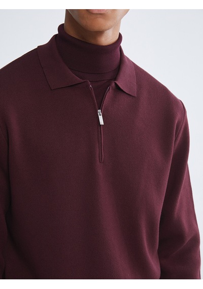 Lcw Vision Bordo Polo Yaka Erkek Triko Kazak