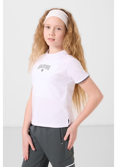 Tommylife Beyaz-haki O Yaka Baskılı Lastik Paça Kargo Cepli Kız Çocuk Eşofman Takım - 75173 Beyaz/haki Beyaz - Haki