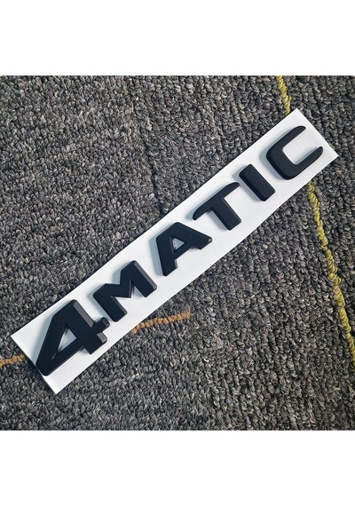 4 Matıc Siyah Bagaj Yazısı Arma Yazı Logo Sticker Universal