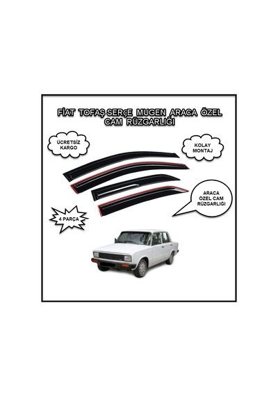 Fiat Serçe Mugen Tip Cam Rüzgarlığı
