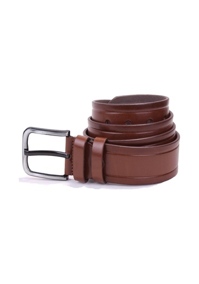Dagoster DMK26-454 Taba 4.5 CM Suni Deri Erkek Kemer Taba