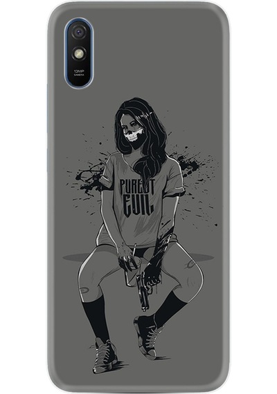 Xiaomi Redmi 9A Kılıf Silikon Purest Evil 1627