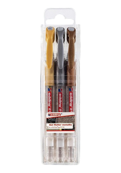 Ayrex 2185 Jel Roller - Altın, Gümüş, Bakır Metalik - 3 Kalem - 0,7 Mm Genel