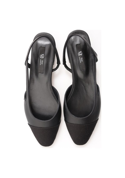 Siyah Slingback Babet 301-siyah Siyah