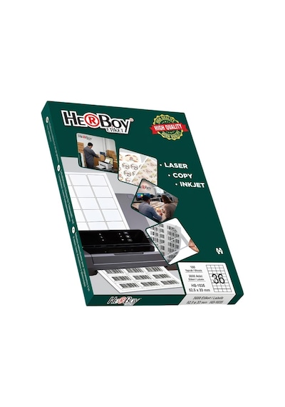 Herboy Hb-1035 Beyaz Lazer Etiket A4, 45mm X 30mm
