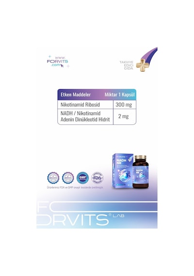 Forvits Lab Nadh Nr 30 Kapsul