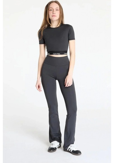 Calvin Klein Calvin Klein Sport Flare Logolu Kadın Siyah Tayt Lvgws5l611-ub1