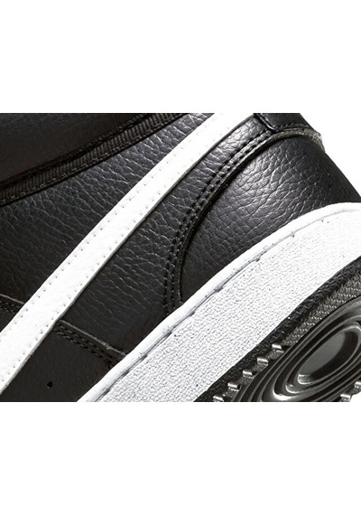 Nike Ayakkabı Günlük Court Vision Mid Erkek Spor Ayakkabı Siyah Siyah