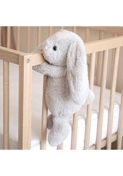 35 Cm Gri Renkli Oturabilen Tavşan Peluş Oyuncak Çok Renkli