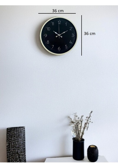 36 Cm Dekoratif Duvar Saati Çok Renkli
