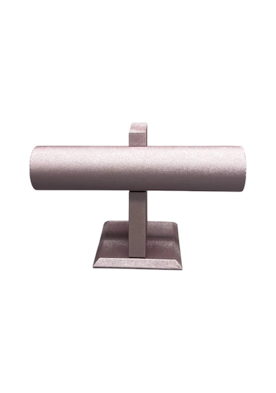İmera Deri Kumaş Pembe Renk Boy 15 Cm En 23 Cm Tekli T Model Bilezik Sergileme Pembe