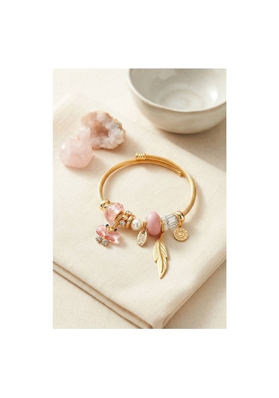 Pembe Model Charmlı Bileklik Tj-bb8737 Evimdeyokyok