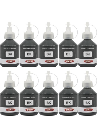 Ekoset Brother Dcp T300 T310 Uyumlu Siyah Mürekkep 100 ML 10 Adet
