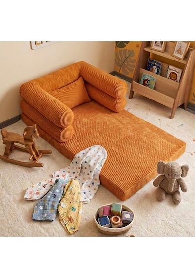 Miniwood Montessori Yatak Oyun Alanlı Bebek Yer Yatağı Sünger Çocuk Karyola 97 x 150 CM