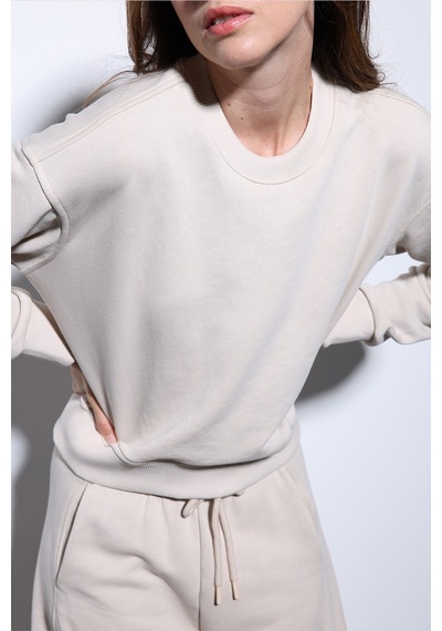 Antioch Basic Kadın Sweatshirt Ba25y920 Bej