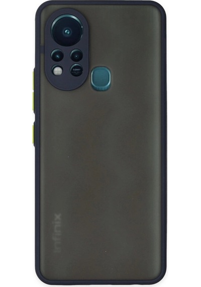İnfinix Hot 11s Kılıf Montreal Silikon Kapak - Lacivert Düz Renkli