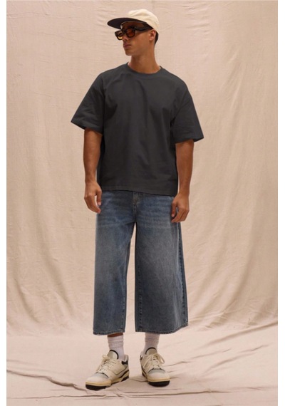Cool Tarz Erkek %100 Organik Pamuklu Kalın Dokulu Comfort Fit Bisiklet Yakalı T-shirt Siyah Siyah Cool Tarz Erkek %100 Organik Pamuklu Kalın Dokulu Comfort Fit Bisiklet Yakalı T-shirt Siyah Siyah