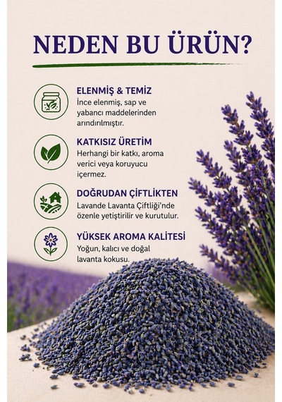 Lavanta Kuru Çiçeği 1 KG