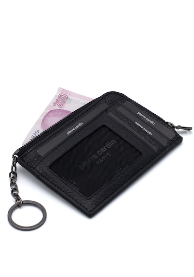 Pierre Cardin Unisex Deri Kartlık 1750 Siyah