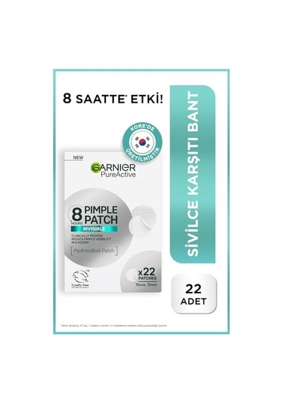 Garnıer Pimple Patch 22'li Sivilce Bandı/hidrokolloid Bant 10