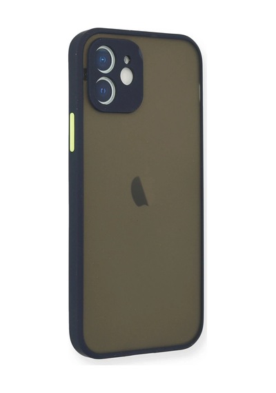 Cosmotex Newface Apple, Uyumlu iPhone 12 Mini Kılıf Montreal Silikon Kapak - Lacivert