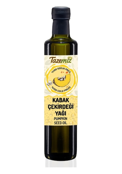 Tazemiz Soğuk Sıkım Kabak Çekirdeği Yağı 500 ML