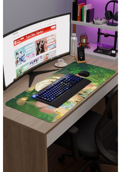 Nahida Genshin Impact Anime Gacha V1 - 90x40 Xxl Gaming Mouse Pad Fare Altlığı