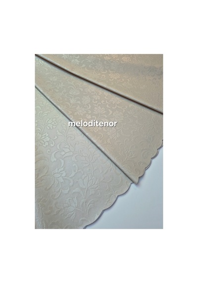 Astarlı Sedefli Düz Kendinden Çiçek Desenli Dertsiz Silinebilir Kaymaz Yuvarlak Pvc Muşamba Masa Örtüsü Krem Astarlı Sedefli Düz Kendinden Çiçek Desenli Dertsiz Silinebilir Kaymaz Yuvarlak Pvc Muşamba Masa Örtüsü Krem