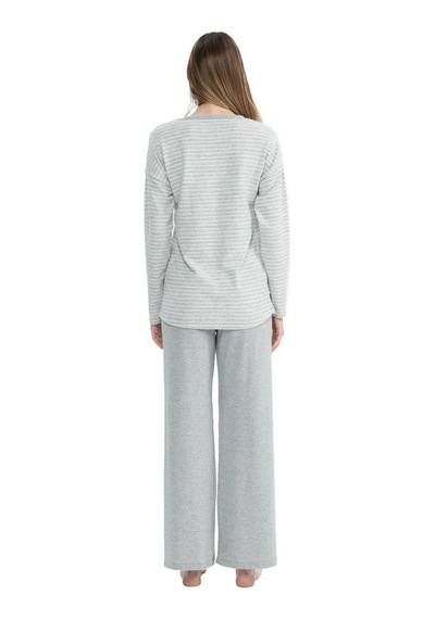 U.S. Polo Assn. U.s Polo 17083 Kadın Yuvarlak Yaka Pijama Takım 001