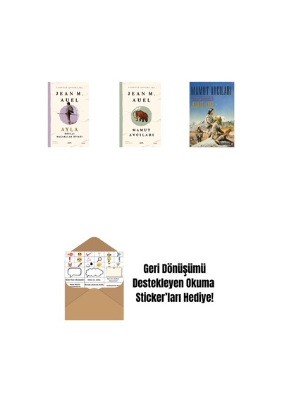 Yeryüzü Çocukları 6 - Ayla - Boyalı Mağaralar Diyarı + Yeryüzü Çocukları 3 - Mamut Avcıları + Mamut Avcıları + Okuma Sticker'ları