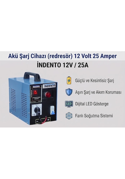 Akü Şarj Cihazı Redresör 12 Volt 25 Amper N11.251 Akü Şarj Cihazı Redresör 12 Volt 25 Amper N11.251