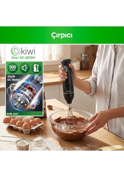 Kiwi KC-8219H 500 W El Blender Seti