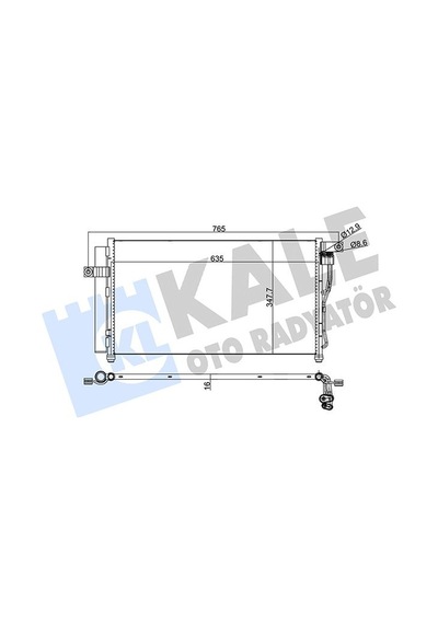 Kale 386300 Klima Radyatörü Kondenser Hyundaı Accent Era 1.4l 1.6l G4ee G4ed Benzinli 06-10 635x348x16 976061e000