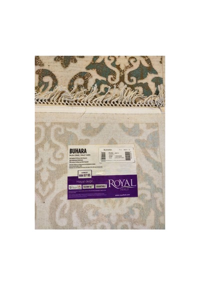 Buhara 2621c Bej-mavi Halı Çok Renkli