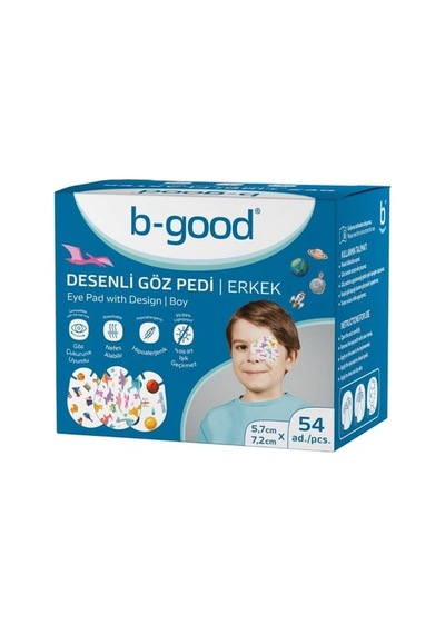 B-Good Desenli Erkek Çocuk Göz Pedi 54'lü