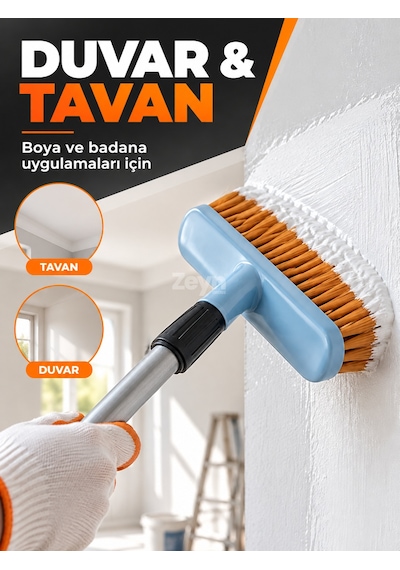 Badana Fırçası Duvar Ve Tavan Boyama Fırçası Plastik Ve Su Bazlı Boya İçin