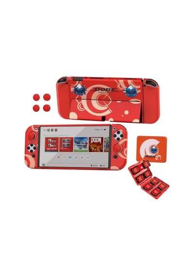 Nintendo Switch Oled Çoklu Koruma Kiti 8 İn 1 Dobe Tns-1192r