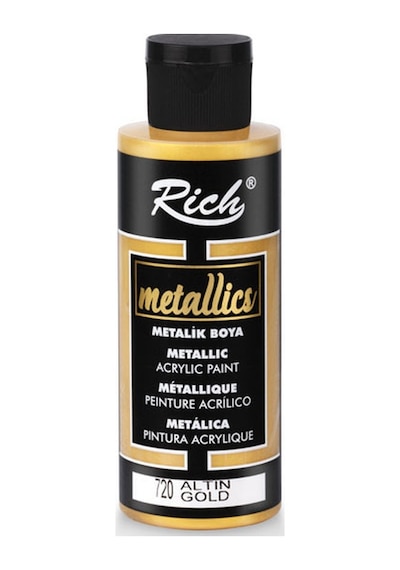 Rich Akrilik Boya Metalik 120 Ml Altın 720 Altın