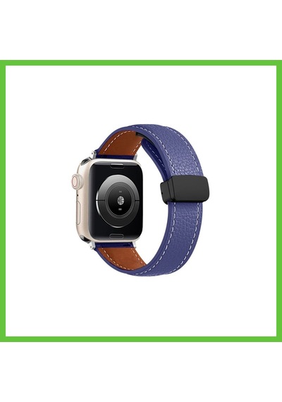 Bezos Watch 38mm Uyumlu Kr414 Daks Deri Kordon - Lacivert Dmc