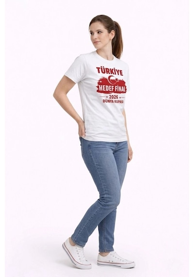 Wear Vexel Kadın Türkiye Baskılı Tişört Ay Yıldız 2026 Dünya Kupası Taraftar Forma T-shirt - Beyaz Beyaz Wear Vexel Kadın Türkiye Baskılı Tişört Ay Yıldız 2026 Dünya Kupası Taraftar Forma T-shirt - Beyaz Beyaz