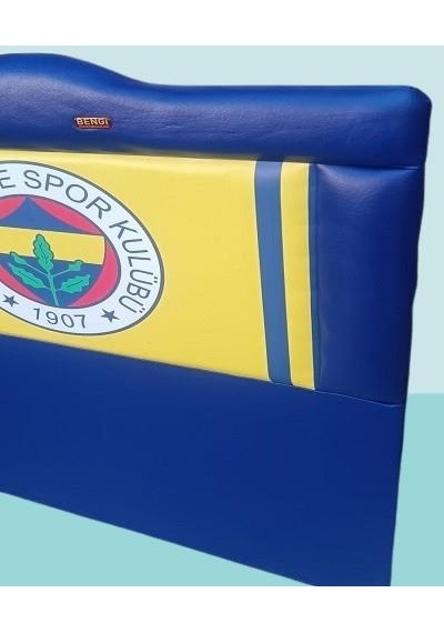 Dk Taraftar Fenerbahçe Suni Deri Kumaş Tek Kişilik Başlık Mavi 90 CM