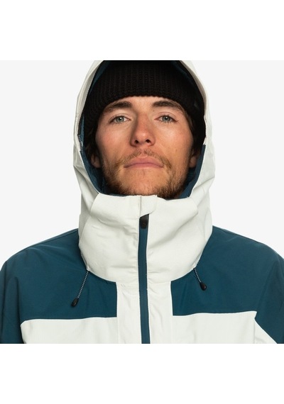 Quiksilver Ultralight Erkek Gri Snowboard Ceketi Siyah