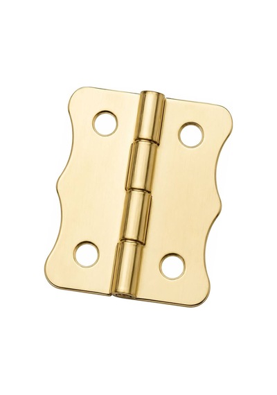 Sarı 100 Adet Papatya Menteşe Düz 40x30 Mm - Dekoratif Çerçeve Fener Sandık Kutu Menteşesi Antik Sarı