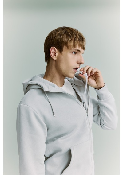 Defacto Şişirilebilir Boyun Yastıklı Fermuarlı Sweatshirt H8716ax26augr368 Gri-gr368