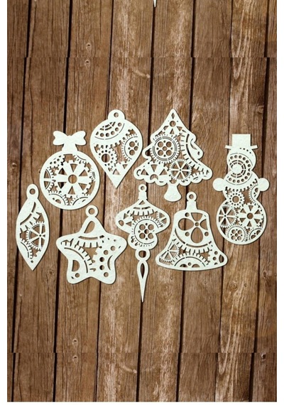 Yılbaşı Ağacı Süsü 8 Li Yılbaşı Süsü Noel Süsü Christmas Ornament