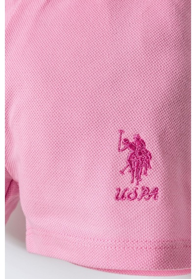 U.s. Polo Assn. Kız Bebek Pembe Şort Takım 5274-50154 Pembe