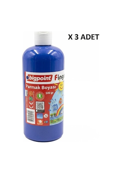 Bigpoint Parmak Boyası 500 Gram Mavi X 3 Adet Diğer